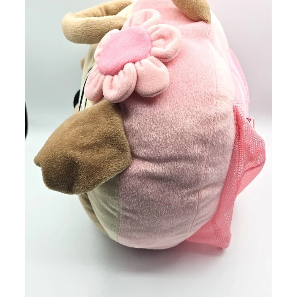 Totally Me Pink Pug Dog Plush Throw Pillow 16